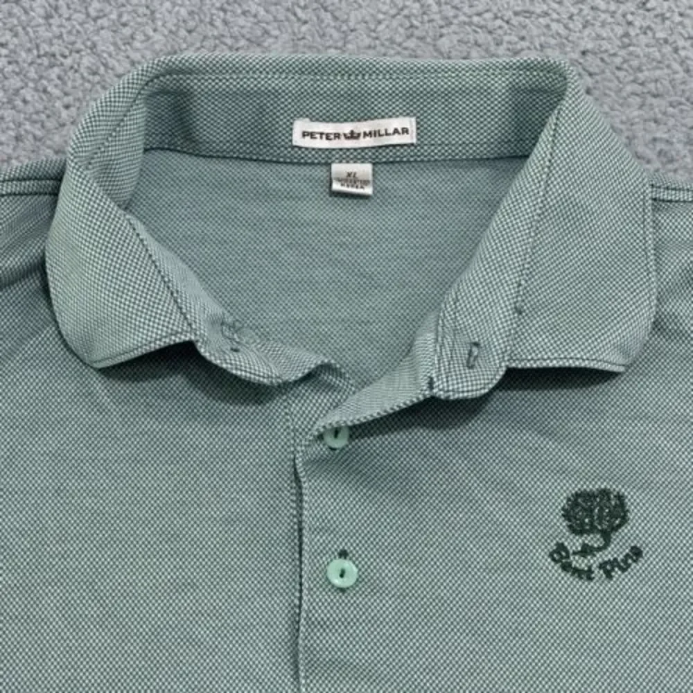 Peter Millar Men’s Cotton Geometric All Over Print Golf Polo Size Large L